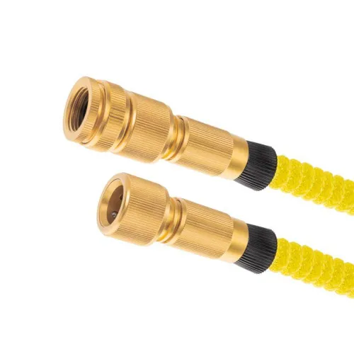 Набор поливочный растягивающийся шланг 45м пистолет 7 режимов соединитель латунь ЧЕТЫРЕ СЕЗОНА 62-0318-F фото 4