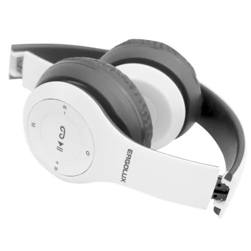 Наушники накладные с микрофоном беспроводные ELX-BTHP01-C01 FM MP3 коробка бел. ERGOLUX 15356 фото 8