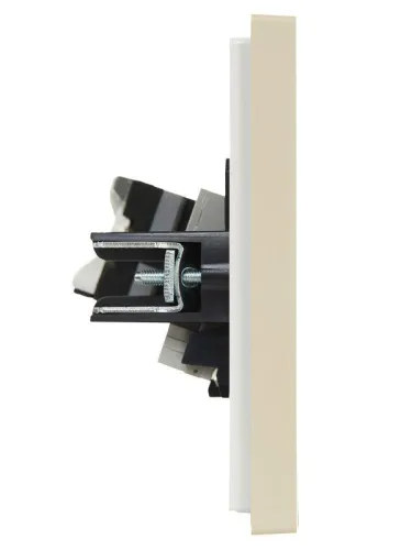 Розетка 2-м RJ11+RJ45 кат.5E FORTE&PIANO FP435 ваниль IEK FP-KT20-O-1-K10 фото 2