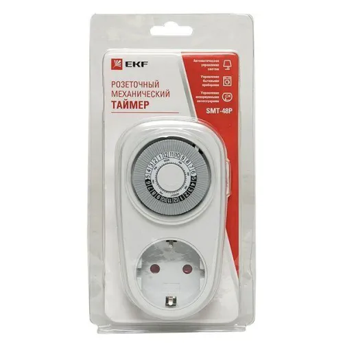 Таймер розеточный механический SMT-48p PROxima EKF SMT-48p фото 2