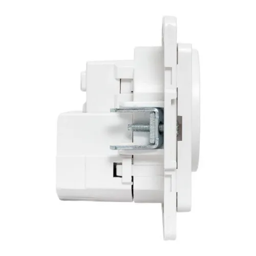 Розетка 1-м СП Стокгольм 16А USB A+C с заземл. защ. шторки винтов. клеммы механизм бел. EKF EYR16-2USB-typeA-typeC фото 4