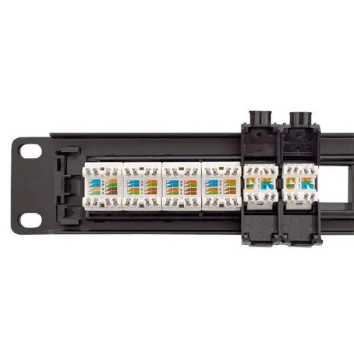 Патч-панель модульная 19дюйм 1U неэкранированная 24 порта с органайзером (пустая) TERACOM PRO EKF TRP-MODP-UTP-1U24 фото 6