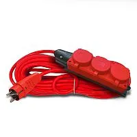 Удлинитель 3х40м с заземл. 16А IP44 3.5кВт КГ 3х1.5 с защ. крышкой АРКТИК морозостойкий DOMTOK 2602