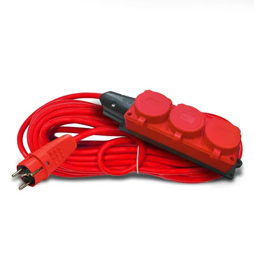 Удлинитель 3х40м с заземл. 16А IP44 3.5кВт КГ 3х1.5 с защ. крышкой АРКТИК морозостойкий DOMTOK 2602