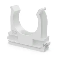 Держатель для труб (клипса) d32мм полистирол бел. (уп.25шт) Промрукав PR.02732б