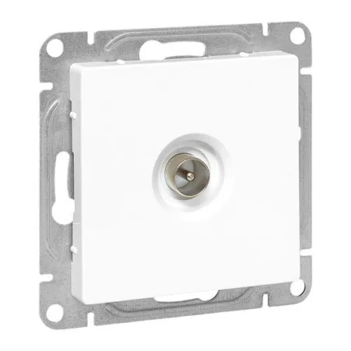 Розетка телевизионная TV 1-м СП Эпика механизм бел. EKF UP1-SOW-TV-1