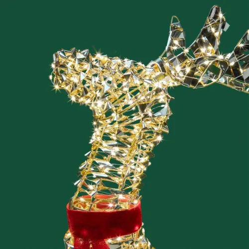 Фигура светодиодная "Бегущий олень" 88см тепл. бел. IP44 питание от трансформатора Neon-Night 501-375 фото 9