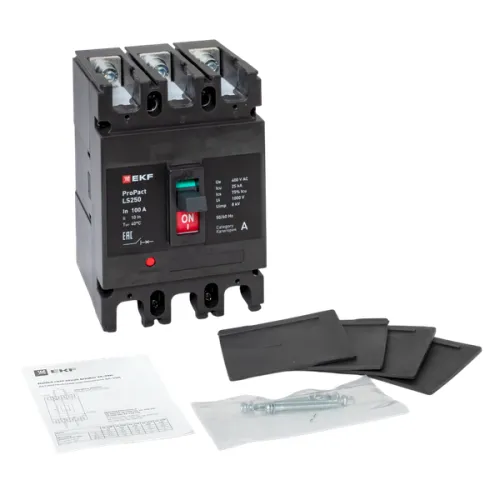 Выключатель автоматический 3п 100А 25кА LS250 ProPact EKF mccb-250-25-3-100-ls фото 2