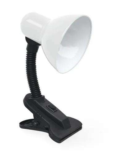 Светильник настольный СНП 21Б 40Вт E27 230В под лампу на прищепке с подвесом бел. IN HOME 4690612046815