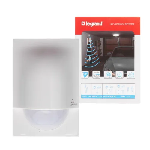 Датчик движения PIR настенный 140град. Lighting Management блистер Leg 048945 фото 4