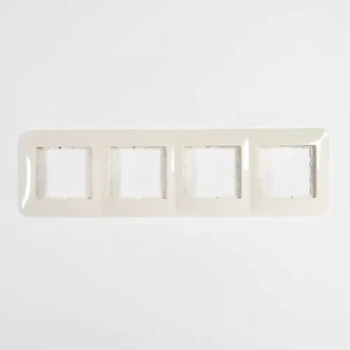 Рамка 4-м KARINA LIFE горизонт. крем. LEZARD 708-0300-149