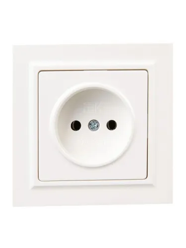 Розетка СП BRITE РСР10-1-0-БрЖ 10А в сборе без заземл. без защ. шторок жемчуж. IEK BR-R10-10-K36-F фото 2