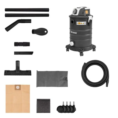 Пылесос строительный KR30 1400Вт 30л 4м Kranz KR-16-1117 фото 14