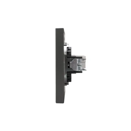 Розетка компьютерная СП STRONG MIELE RJ45 кат.6 графит Kranz KR-78-0724-6 фото 2
