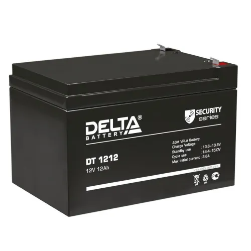 Аккумулятор ОПС 12В 12А.ч DT 1212 Delta 4614010040013