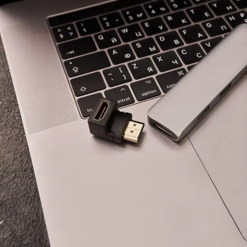 Переходник аудио гнездо HDMI - штекер HDMI угловой блист. Rexant 06-0176-A фото 7