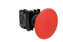 Кнопка аварийная "Грибок" d60мм 1НЗ с фиксацией и возвратом поворотом EMAS B200E60