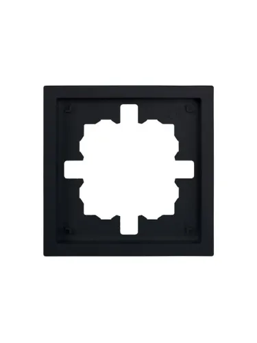 Рамка 1-мест. горизонт. ZIMA черн. бархат LEZARD 704-4200-146