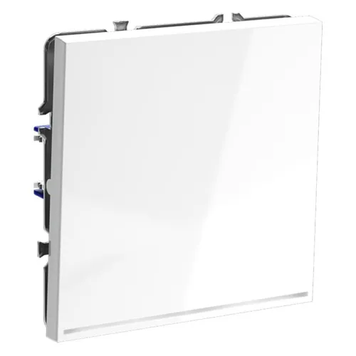 Переключатель проходной 1-кл. СП S70 10А с подсветкой механизм бел. глянцевый Voltum VLS010401 фото 2