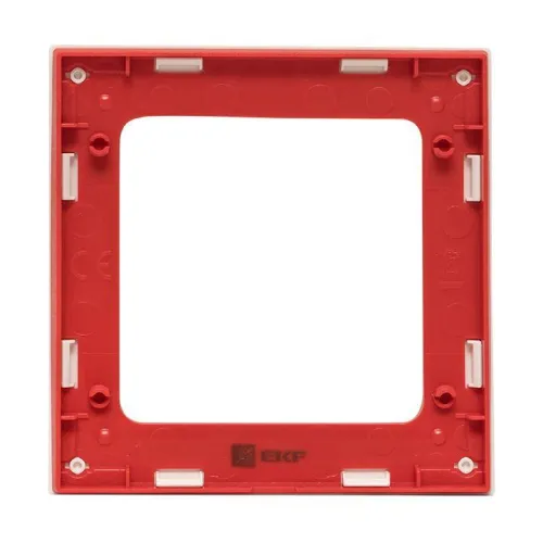 Рамка 1-м Стокгольм бел. с линией цвета красн. PROxima EKF EXM-G-304-20 фото 5