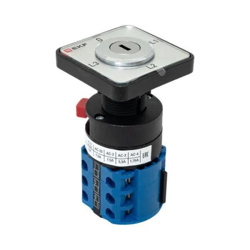 Переключатель кулачковый ПК-1-194 10А с ключом для амперметра PROxima EKF pk-1-194-10 фото 10