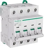 Выключатель автоматический 4п C 3А 6кА Systeme9 400В SE S9F22403