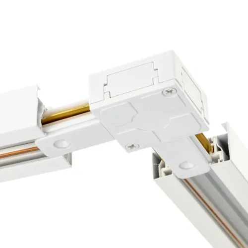 Коннектор трековый для соединения шинопровода угловой жесткий ARTLINE пластик/медь бел. Ritter 59745 6 фото 5