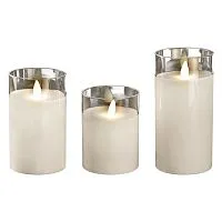 Свеча декоративная CL7-SET3-wh с пультом 3хAAA для каждой свечи (не в компл.) бел. (уп.3шт) ФАZА 5018853