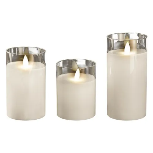 Свеча декоративная CL7-SET3-wh с пультом 3хAAA для каждой свечи (не в компл.) бел. (уп.3шт) ФАZА 5018853