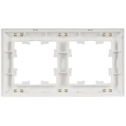 Рамка 2-м BRITE РУ-2-БрАБ арктич. бел./бел. IEK BR-M22-12-K91 фото 3