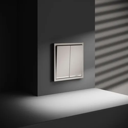 Переключатель проходной 2-кл. СП S70 10А с подсветкой механизм кашемир Voltum VLS020403 фото 5