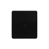 Розетка компьютерная СП ROUND MIELE RJ45 кат.6 оникс Kranz KR-78-0724-3