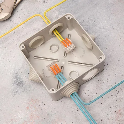 Клемма строительно-монтажная СМК 222-413 3-проводная 0.08-2.5/4кв.мм прозр. (уп.50шт) Rexant 07-5253-1 фото 2