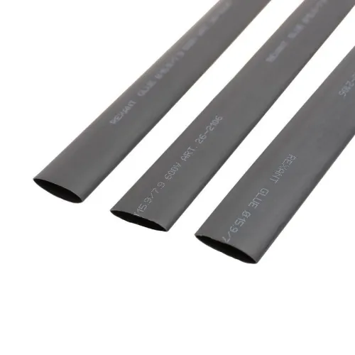 Трубка термоусадочная двустенная клеевая 15.9/7.95 (2:1) (уп.10шт) по 1м черн. Rexant 26-2106 фото 3