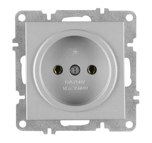 Розетка 1-м СП LAVIN/KAREN 16А IP20 без заземл. механизм сер. ARVIA 50 03 2000 215