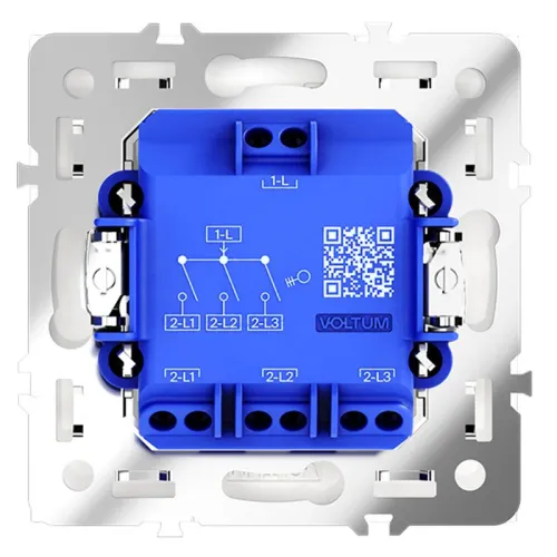 Выключатель 3-кл. СП S70 10А механизм бел. матов. Voltum VLS030102 фото 5
