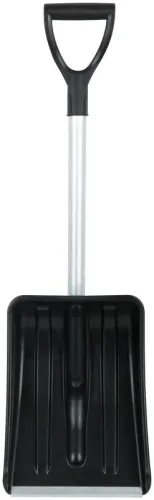 Лопата для уборки снега "Актив-Авто" 365х260х900мм укороченный съемный алюм. черенок; пластик. 68106