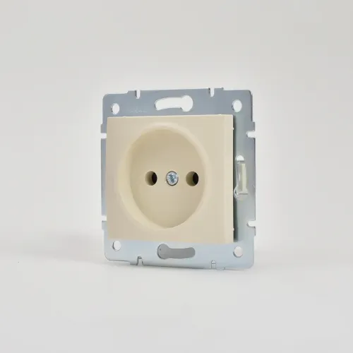 Розетка 1-м СП Karina 16А IP20 без заземл. термопласт механизм крем. LEZARD 707-0388-121B фото 3