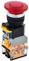 Кнопка "Грибок" D8-11MD d22мм 1НО+1НЗ с подсветкой красн. IEK BBG30-11MD-3-12-K04