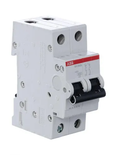 Выключатель автоматический модульный 2п C 20А 4.5кА SH202L C20 ABB 2CDS242001R0204 фото 4