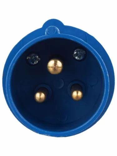 Вилка эл. каб. 16А 2P+PE 16А 220В IP44 ССИ-013 IEK PSR01-016-3 фото 2