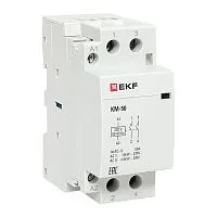 Контактор модульный КМ 50А 2NО (2 мод.) EKF km-2-50-20