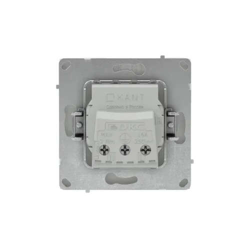 Розетка силовая KANT 2P+E защ. шторки бел. песок DKC 7010003 фото 2
