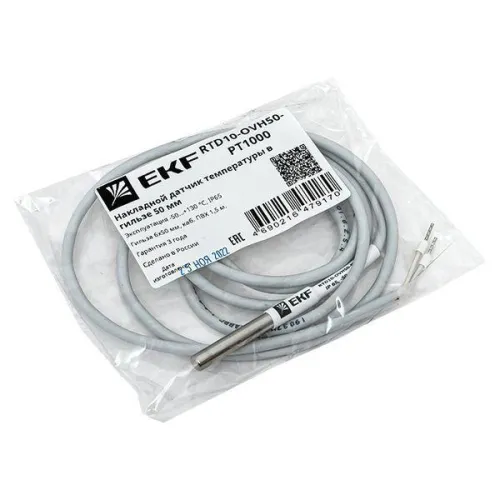Датчик температуры накладной в гильзе 50мм EKF RTD10-OVH50-PT1000 фото 2
