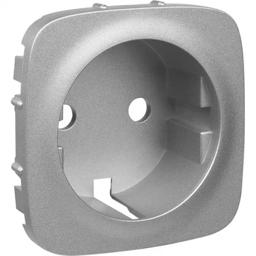 Панель лицевая Valena Allure для розетки 2К+З алюм. Leg 755207 фото 6