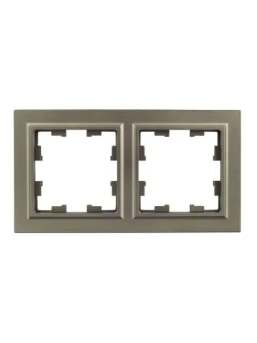 Рамка 2-м BRITE РУ-2-БрШ шампань IEK BR-M22-K37 фото 3