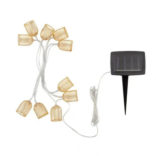 Светильник светодиодный Каскад Ночная Лампада 6м IP65 садовый с выносной солнечн. панелью 1м и аккумулятором 2 режима работы (мигание и постоянное) Lamper 602-240 фото 6