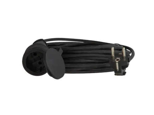 Удлинитель-шнур 1х20м 10А IP44 3500Вт 220-350В КГ 2х1.0мм каучук КОСМОС YSHKsm20m-1g(10A)KG фото 2