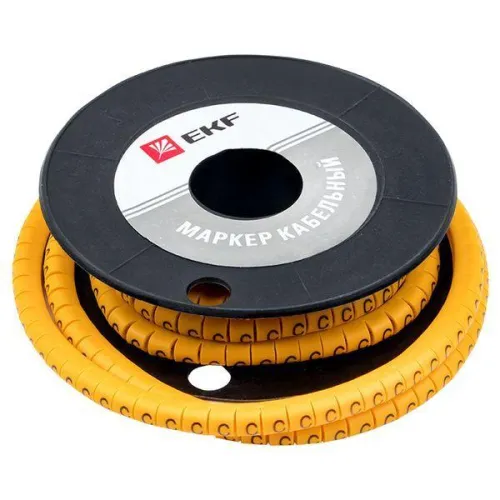 Маркер каб. 4.0кв.мм "C" (ЕС-2) (уп.500шт) EKF plc-KM-4-C фото 4