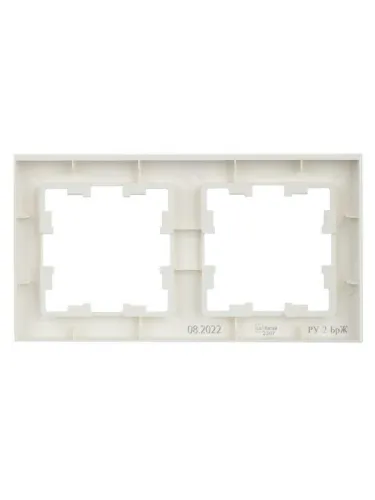 Рамка 2-м BRITE РУ-2-БрЖ жемчуж. IEK BR-M22-K36 фото 4